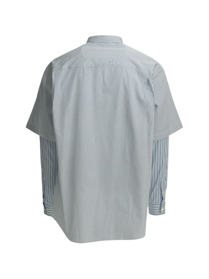 Comme des Garçons Homme striped layered-sleeve shirt outlook