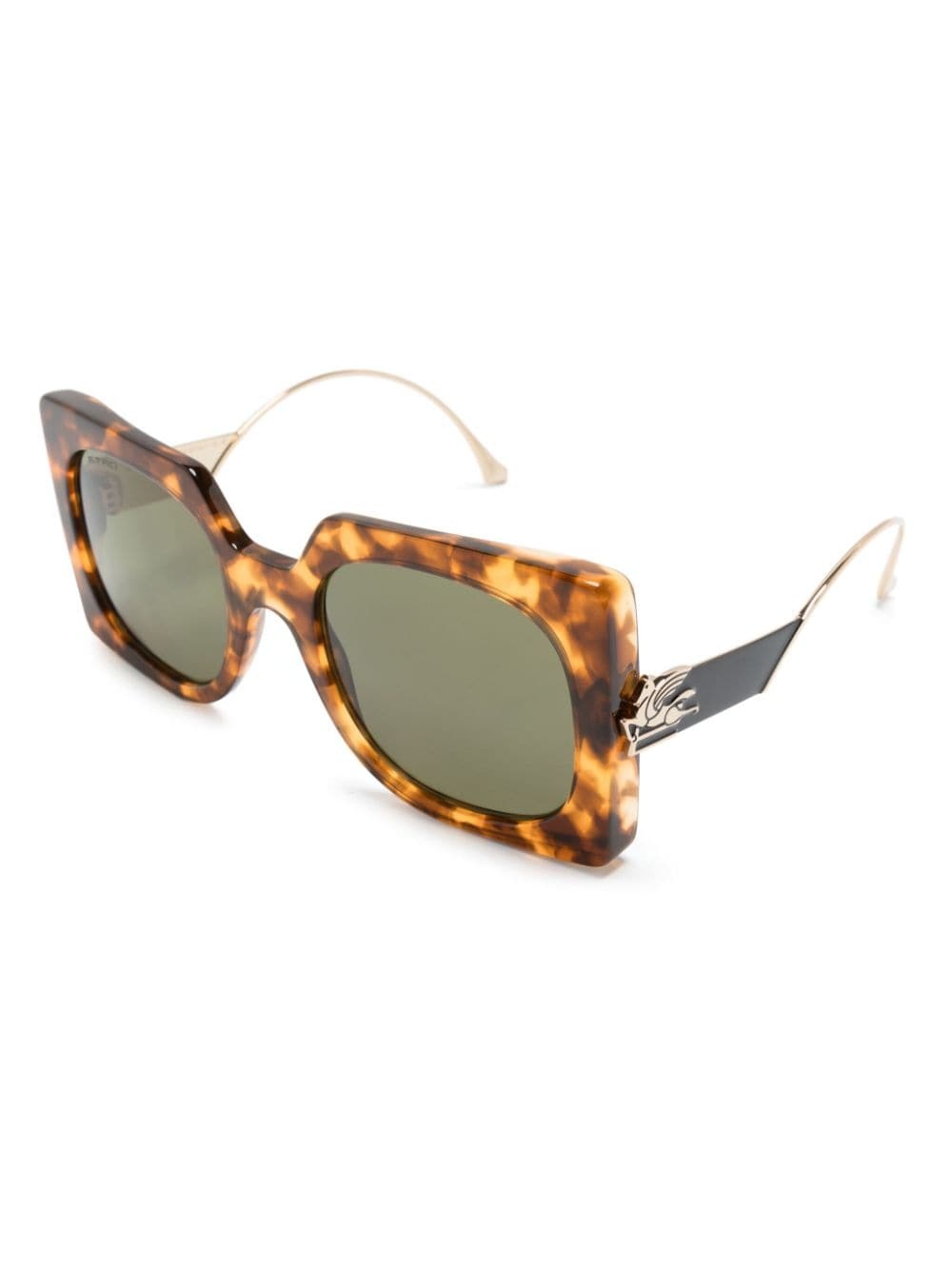 tortoiseshell oversize-frame sunglasses - 2