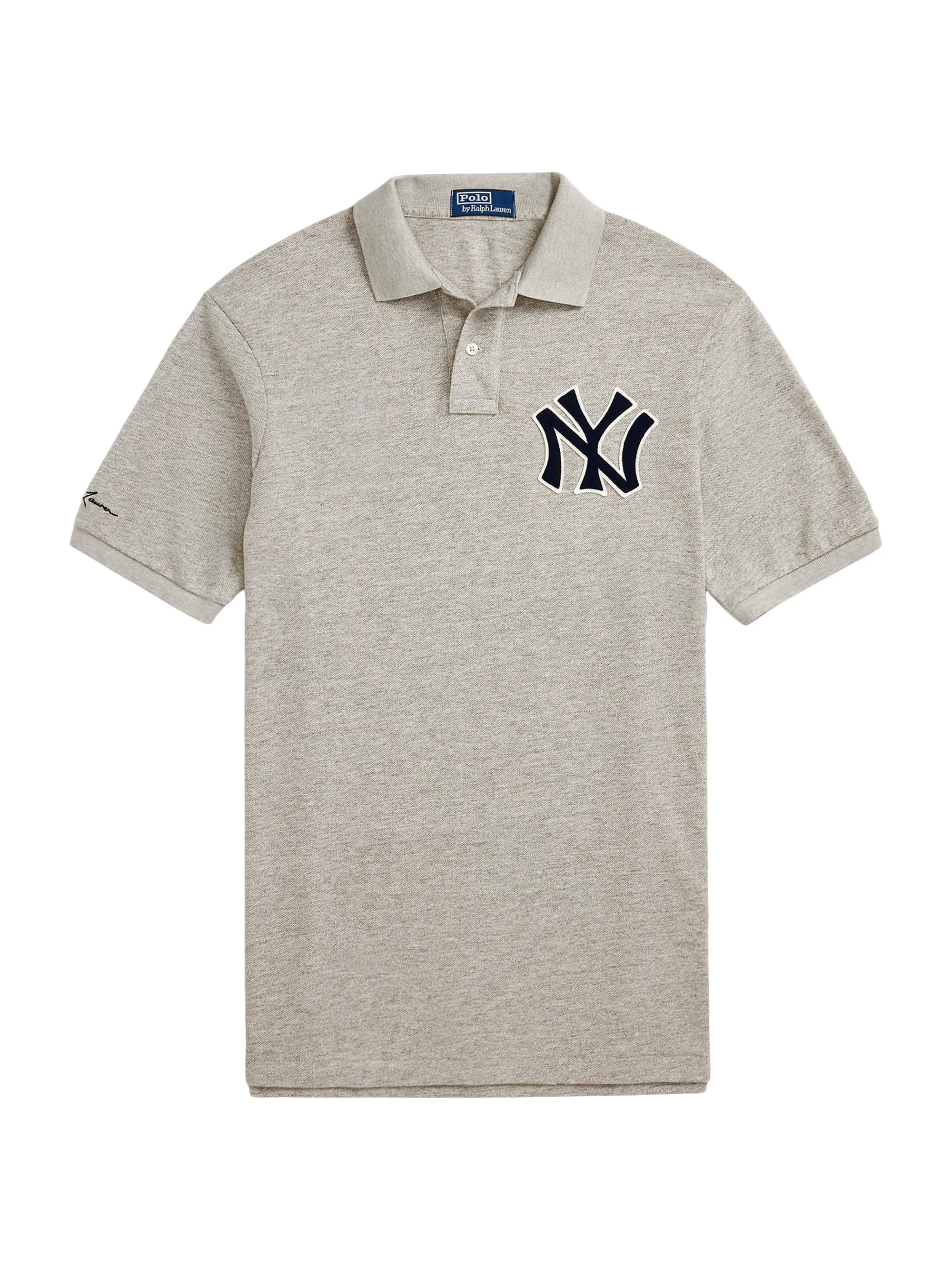 Men's Yankees Mesh Polo Shirt - Loft Heather - 1