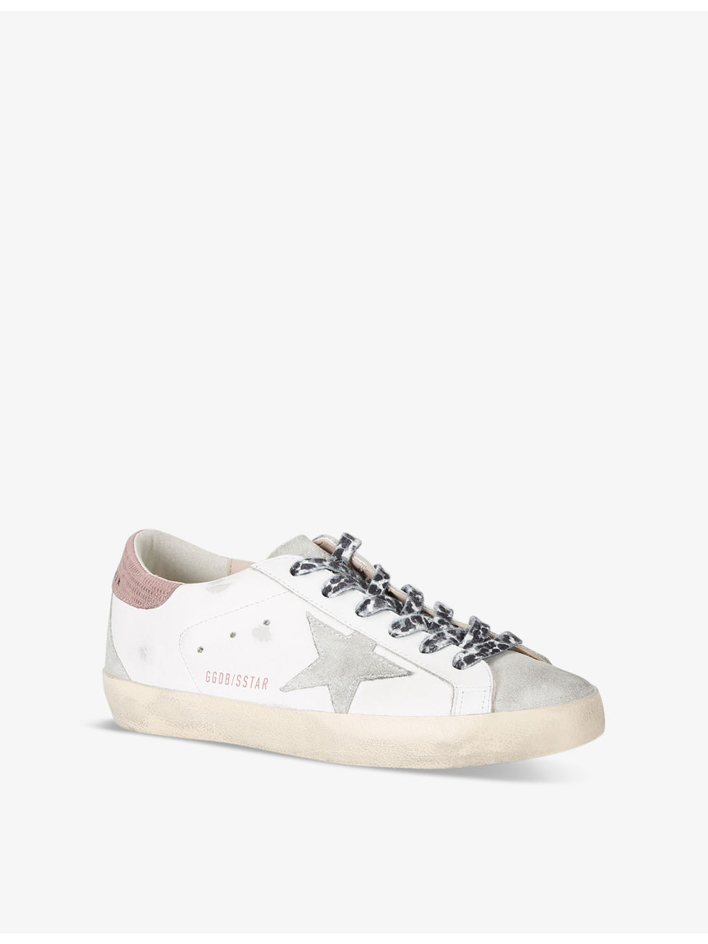 Women's Superstar 11868 star-embroidered leather low-top trainers - 3