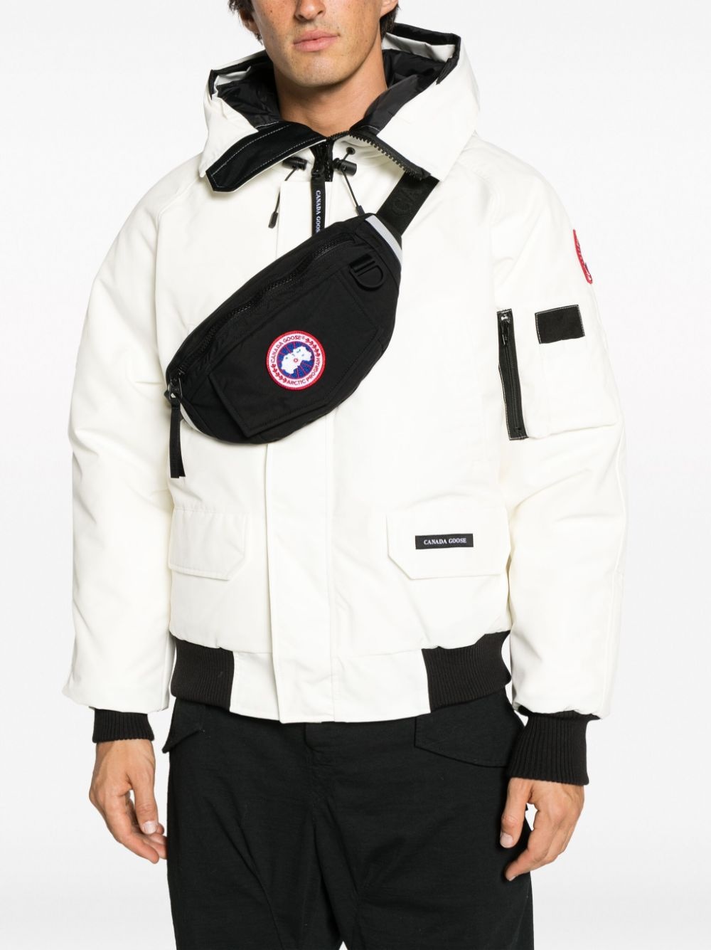 logo-patch belt bag - 2