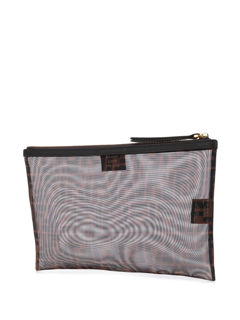 two-toned FF motif clutch - 3