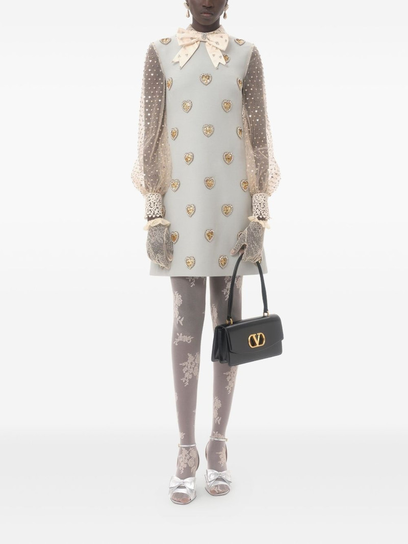 Valentino embroidered crepe dress outlook