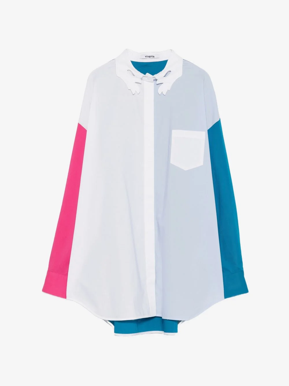scalloped pocket shirt - 1