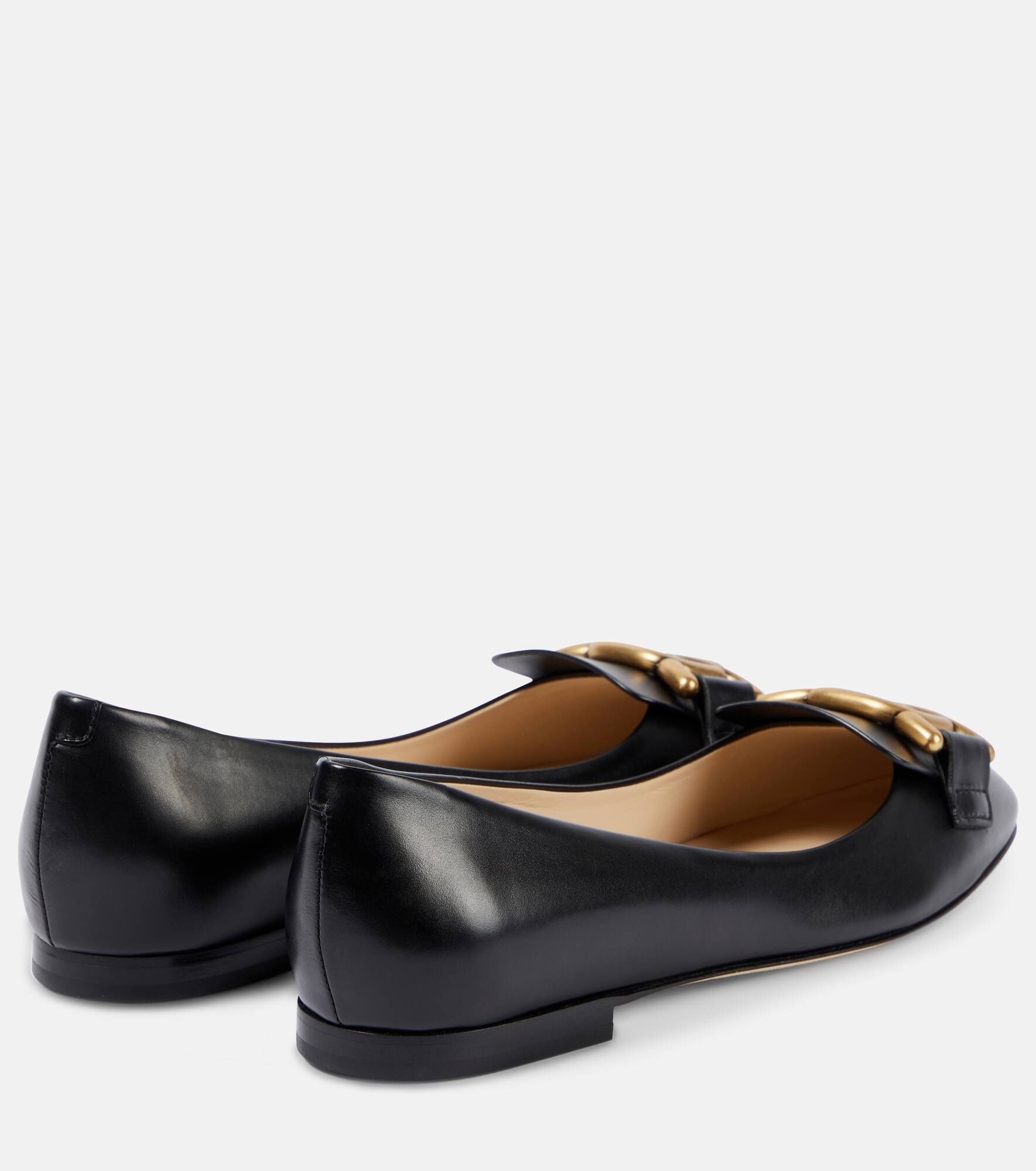 Kate leather ballet flats - 3