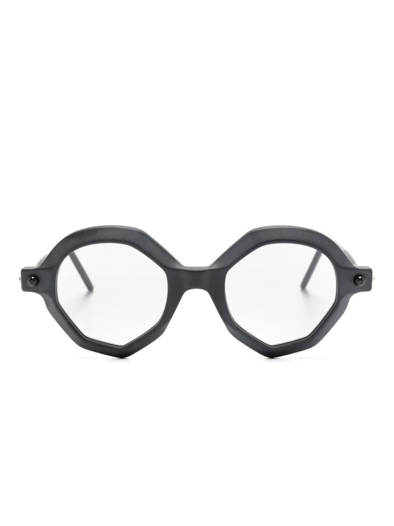 Kuboraum P18 geometric-frame sunglasses outlook
