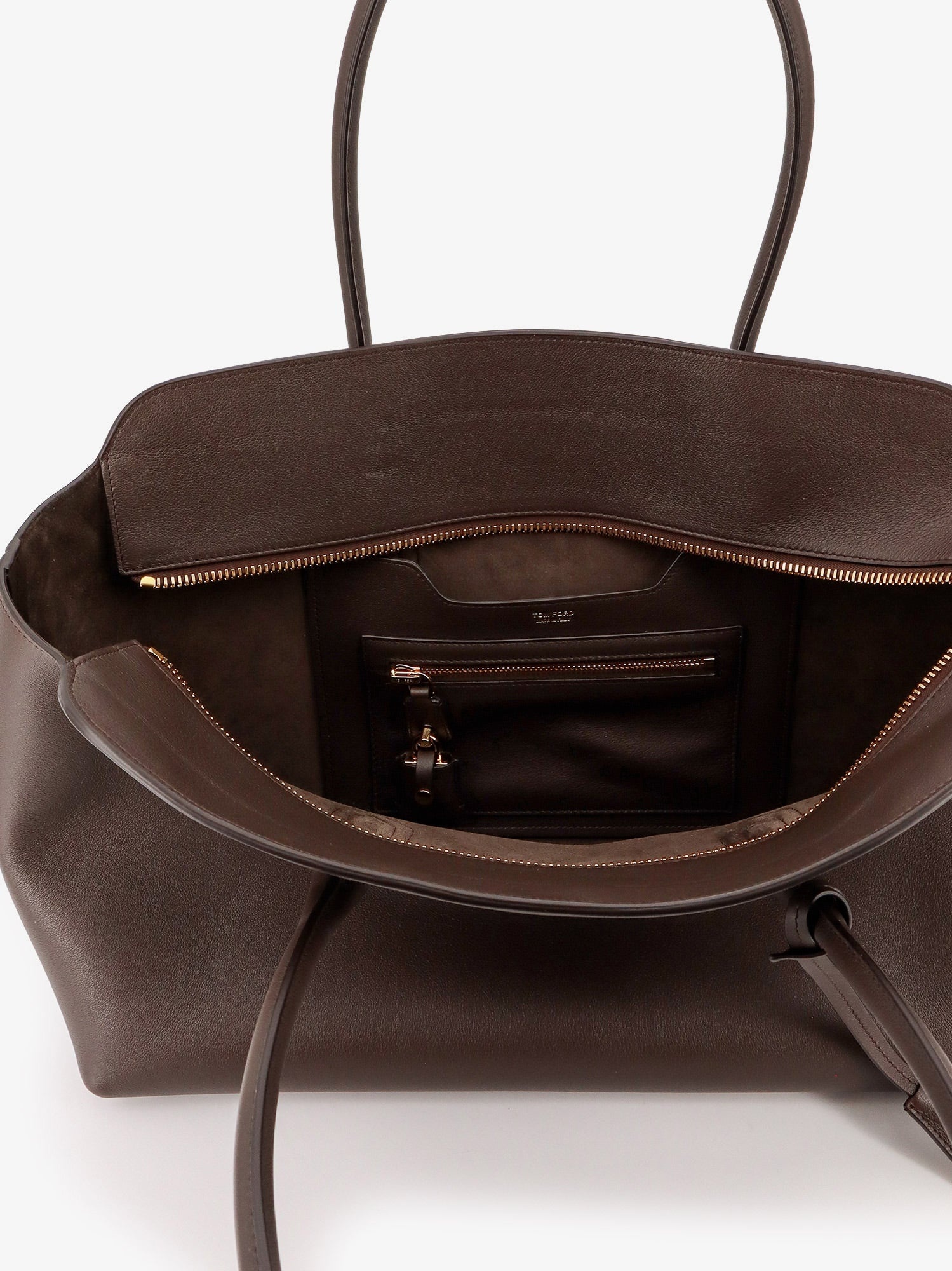 Tom Ford Leather Shoulder Bag With Logo - 5
