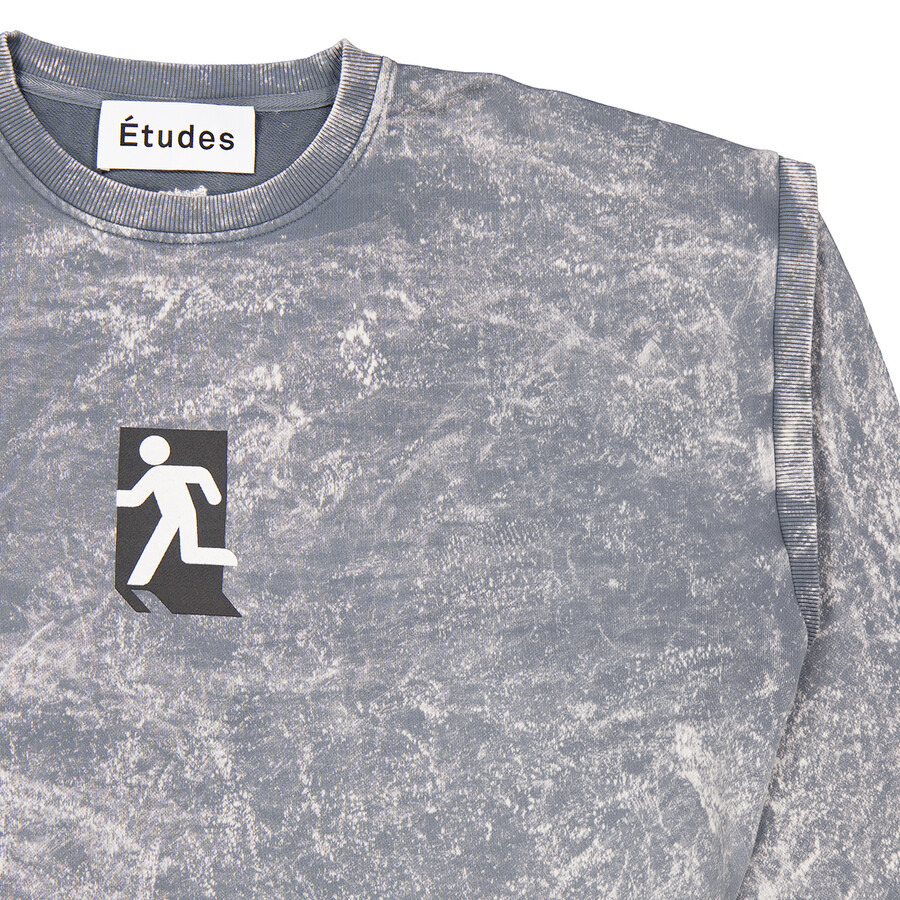 Etudes Marathon Runner Print Washed Sweatshirt - 2