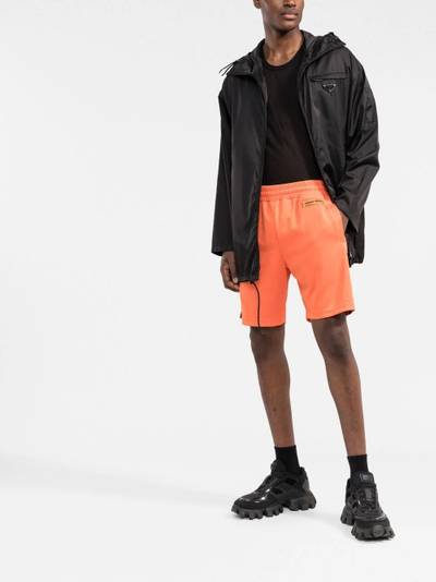 Heron Preston logo tape track shorts outlook