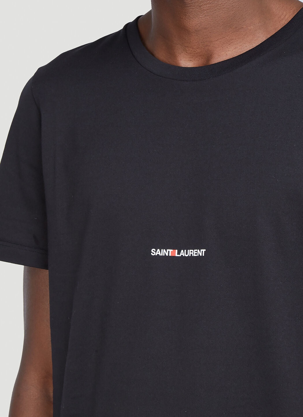 Saint Laurent Men Logo-Print T-Shirt - 4