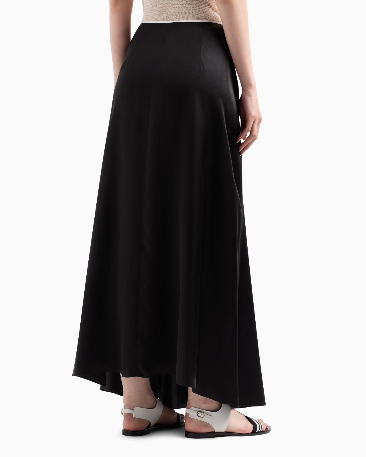LONG SKIRT IN SILK SATIN - 3