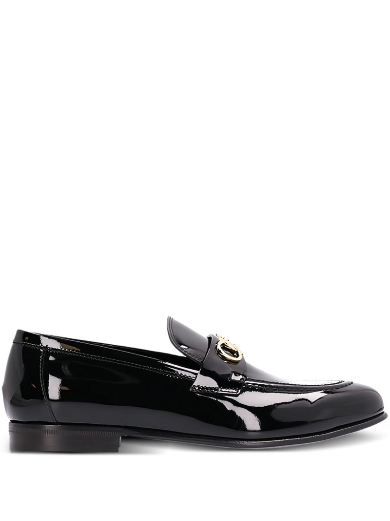 Gancini 특허 가죽 loafers 1