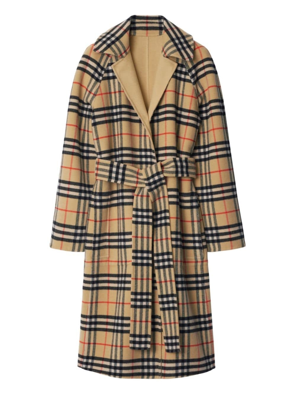 Check wool reversible coat - 7