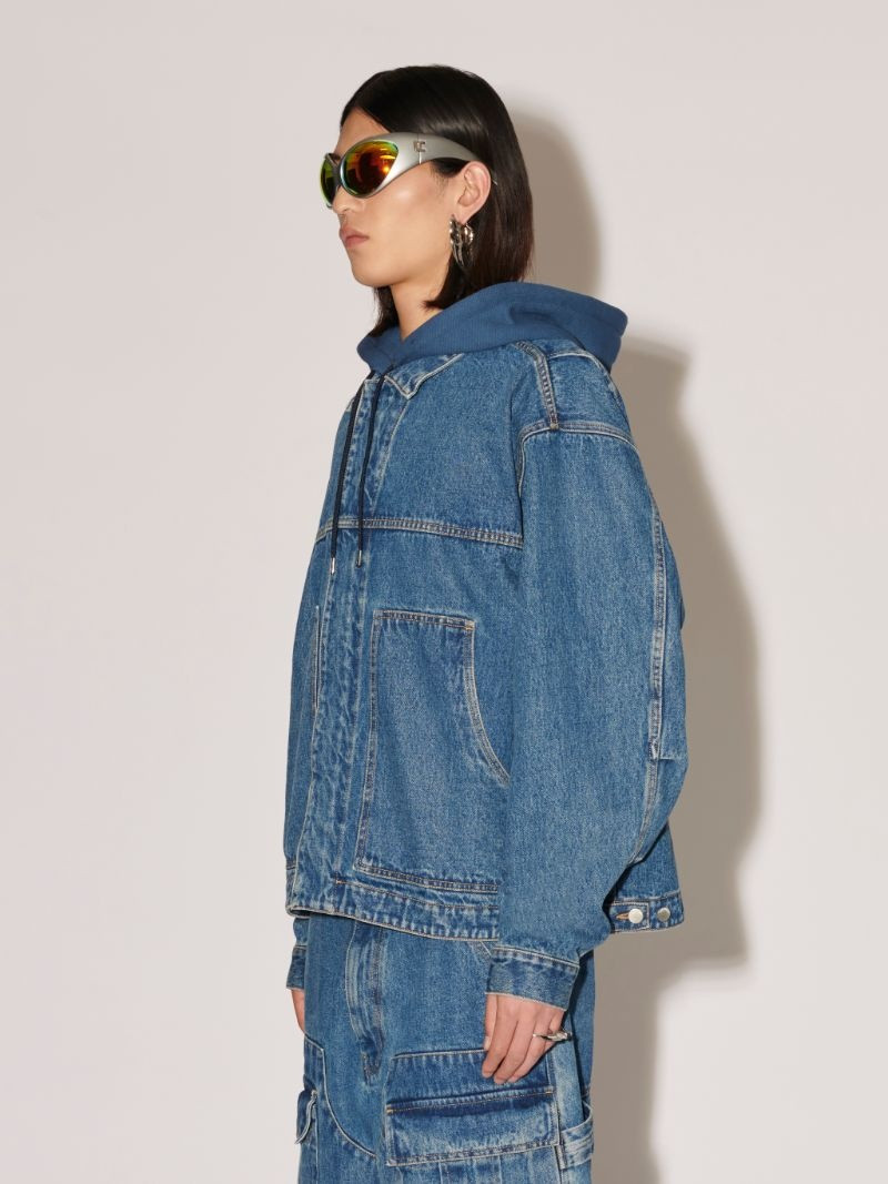 HOODIE WORKER DENIM JACKET 5