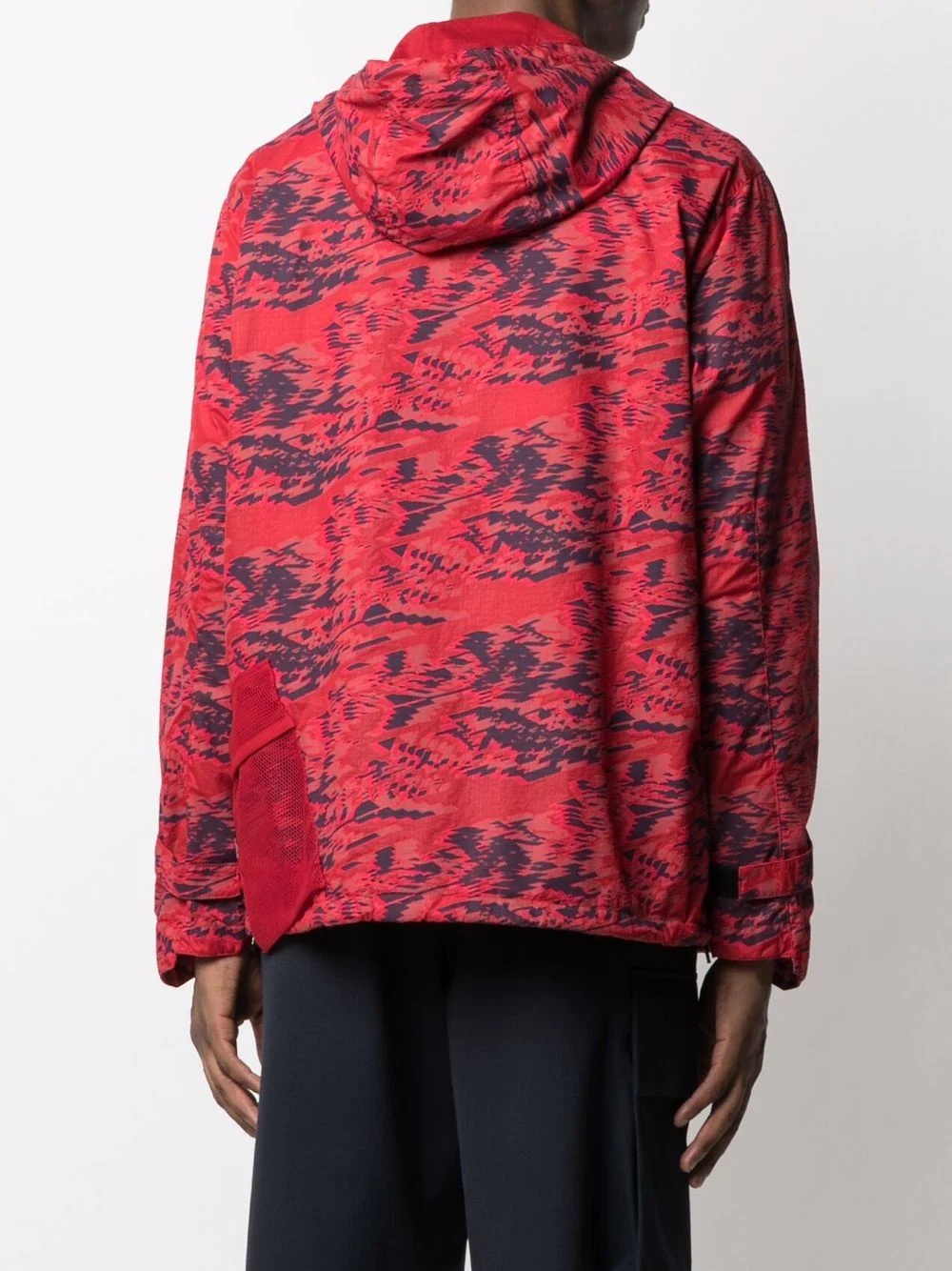 abstract print hooded jacket - 4