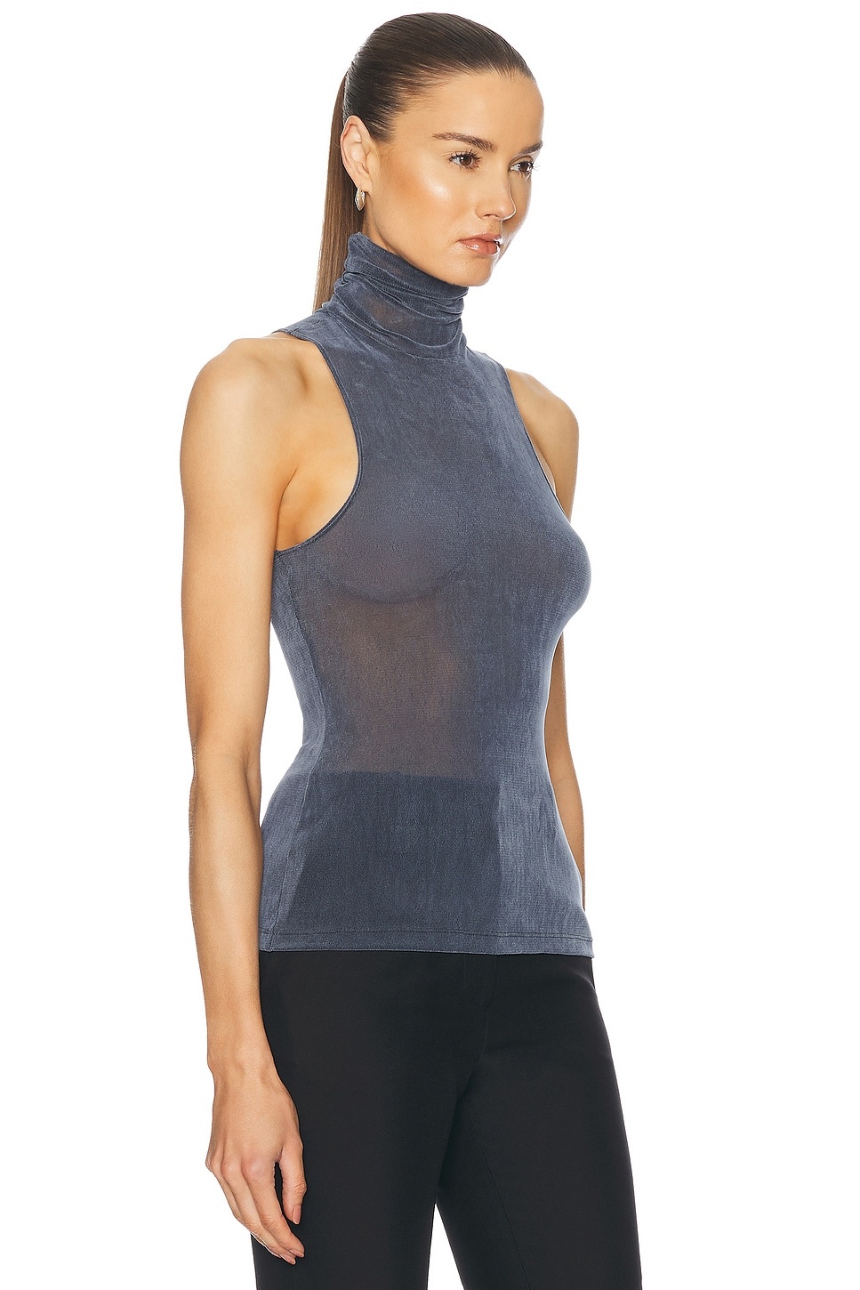 Turtleneck Racerback Tank Top - 2