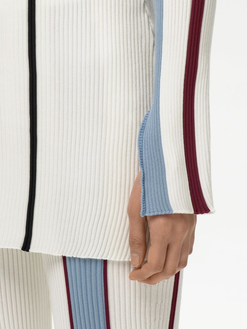 RIBBED COTTON KNIT CREWNECK - 8