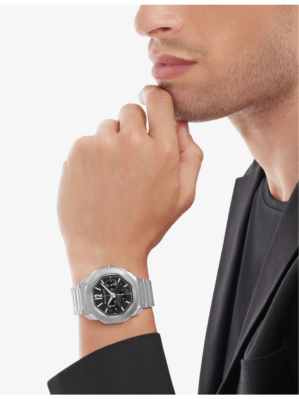 RE00082 Octo Roma stainless-steel automatic watch - 6