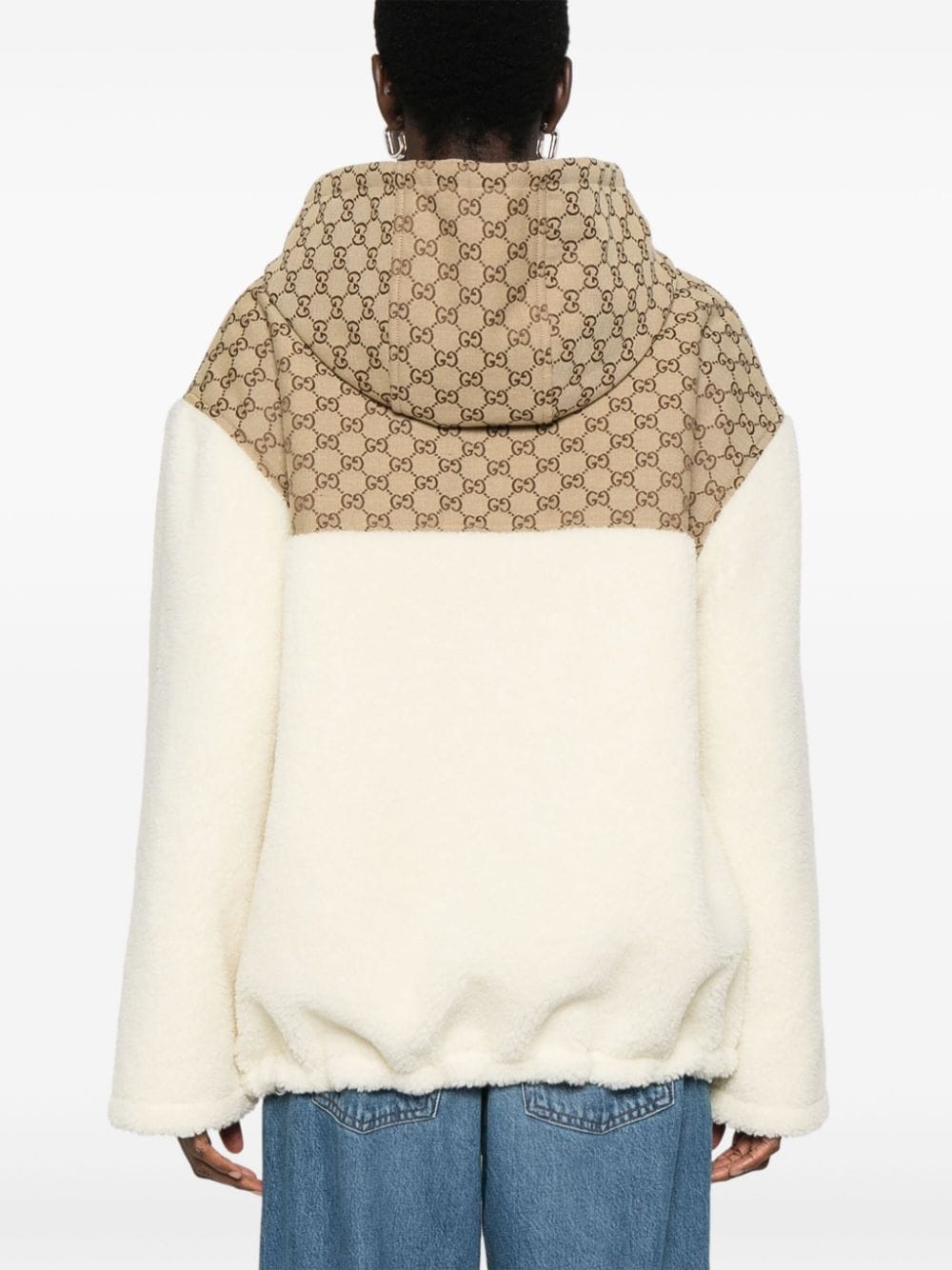 GG-intarsia fleece jacket - 4