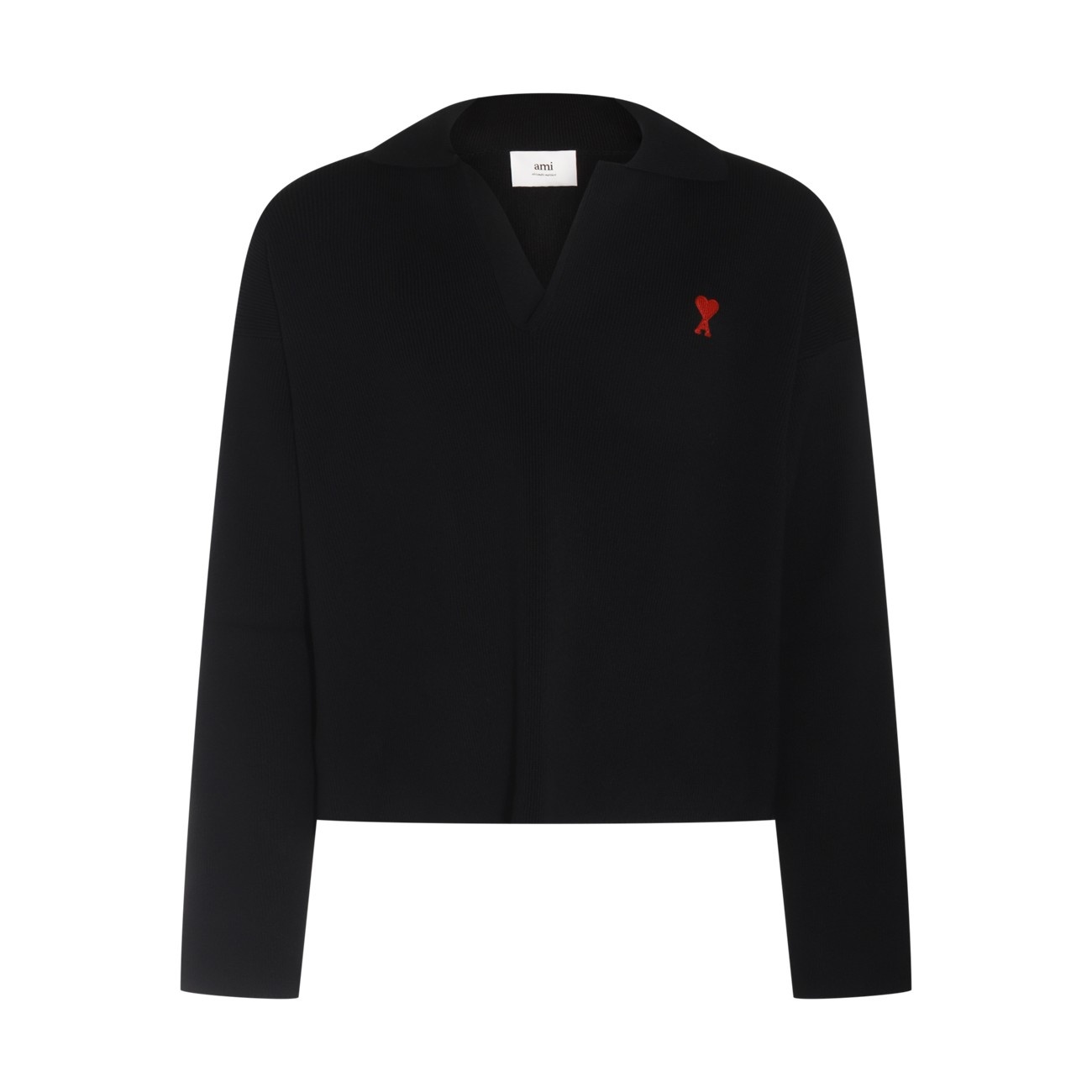 black cotton sweatshirt - 1