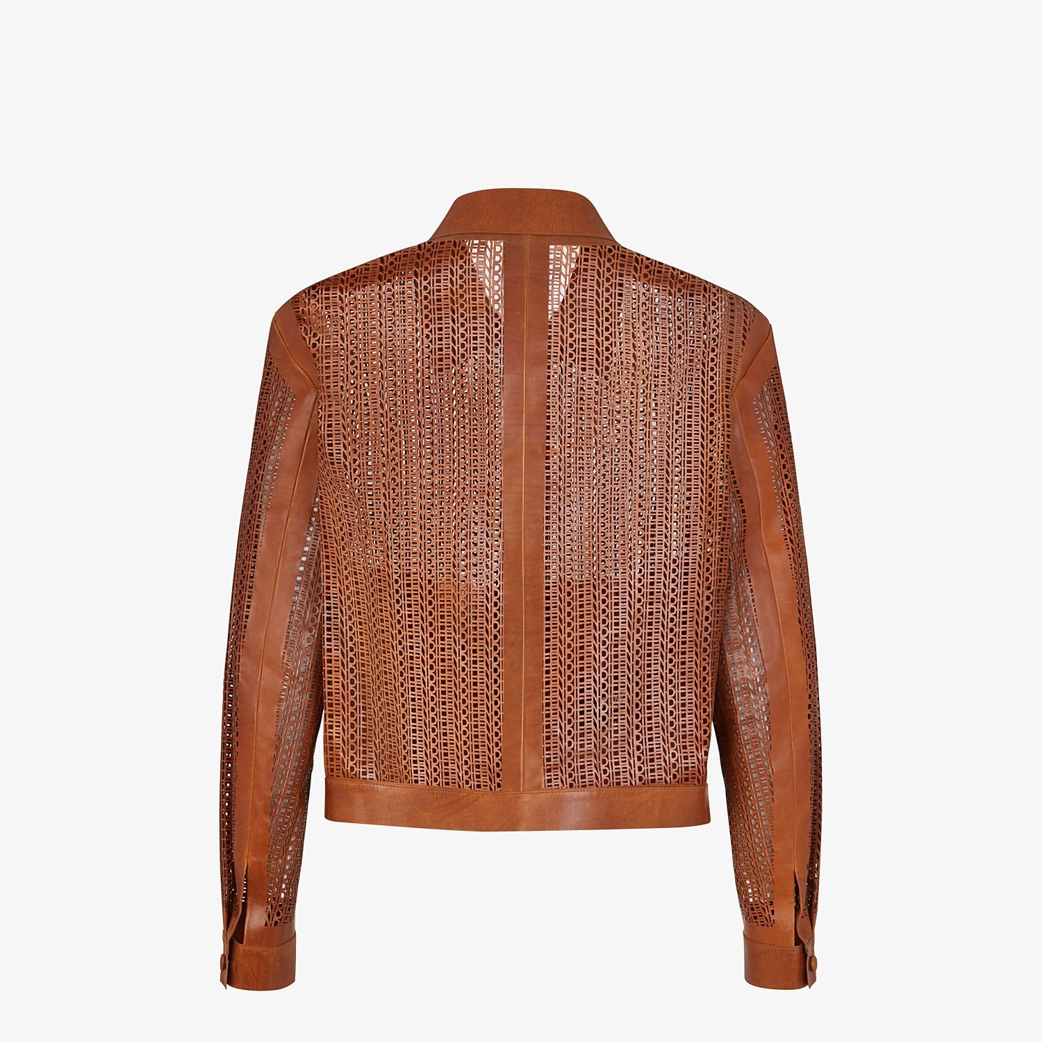 Brown leather blouson - 2