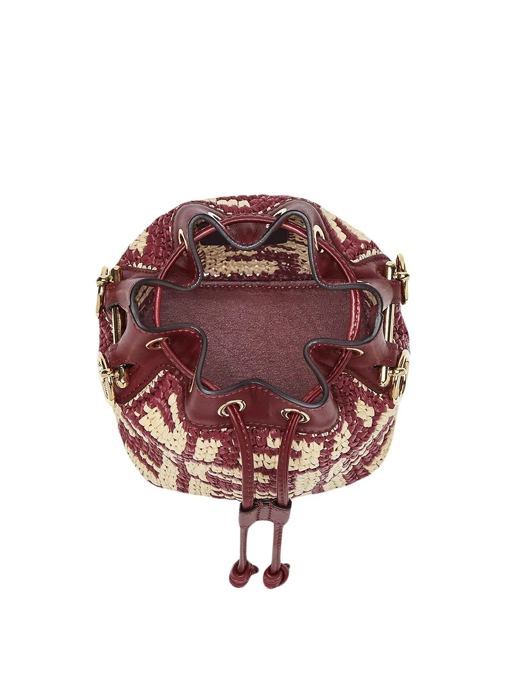 mini Mon Tresor straw bag - 4