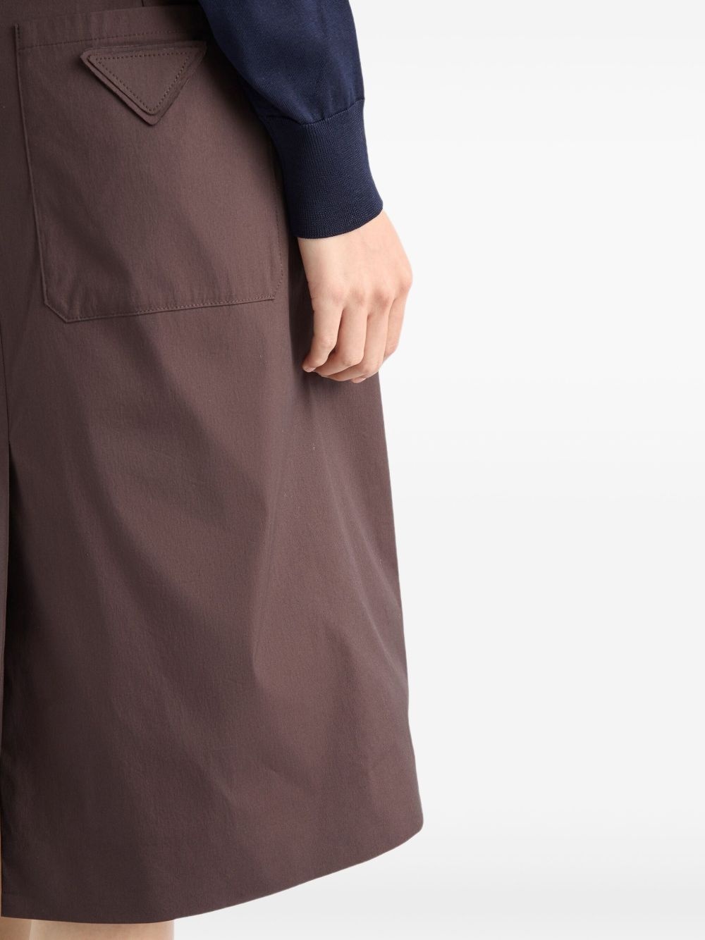 poplin wrap skirt - 5