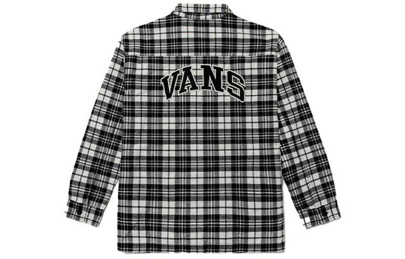 Vans (WMNS) Vans Contrasting Colors Plaid Lapel Shirt Jacket Black VN0A7TNTEM3 outlook