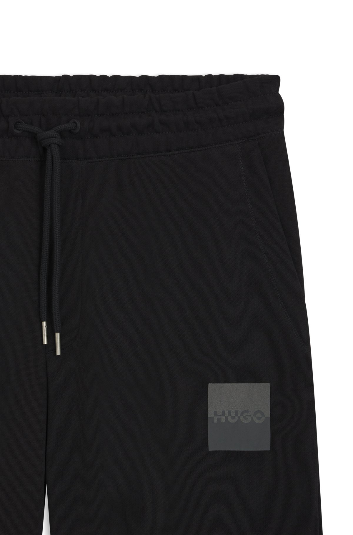 COTTON-TERRY TRACKSUIT BOTTOMS WITH SPLIT LOGO - 6