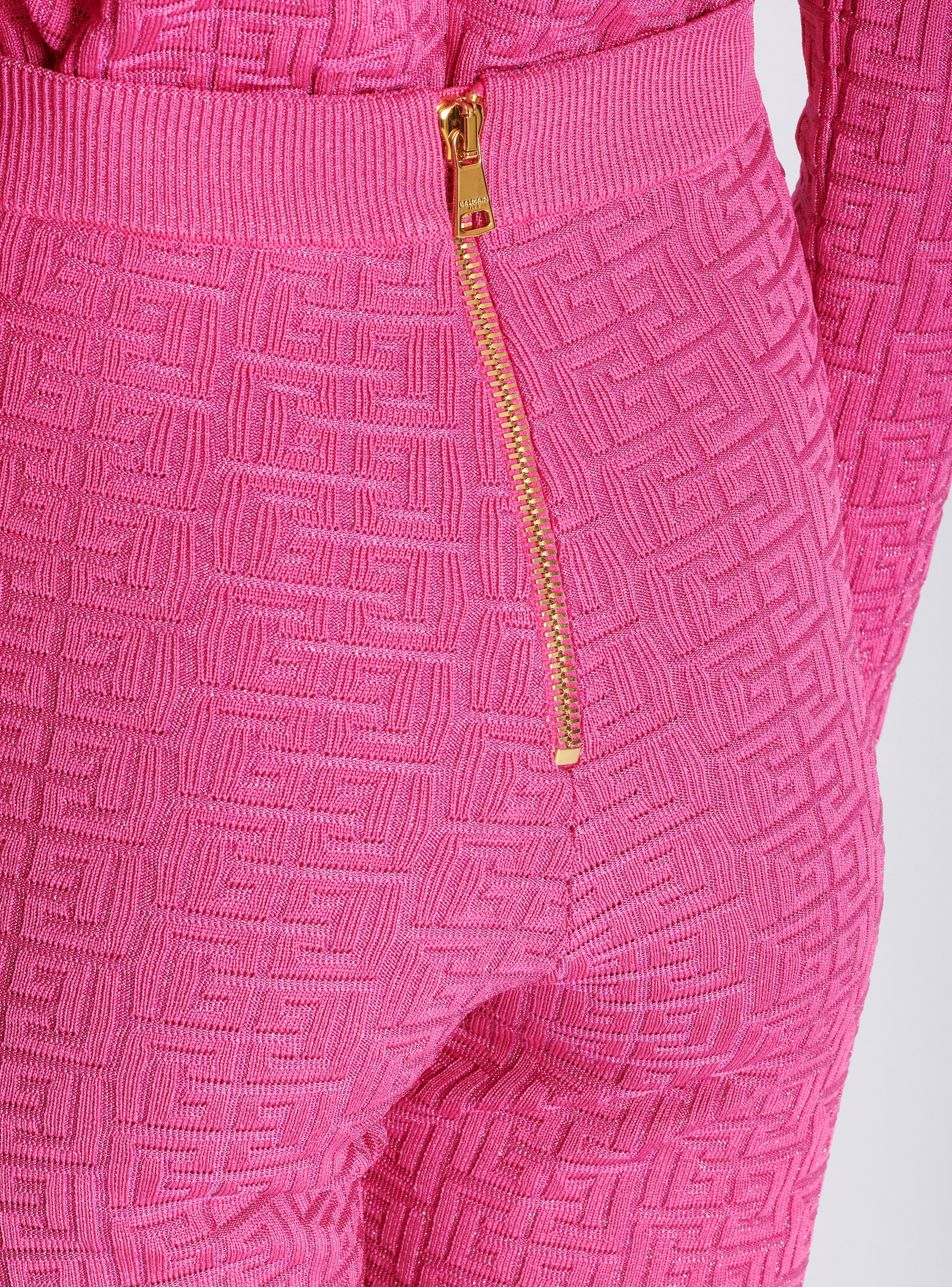 Knit leggings with monogram - 6