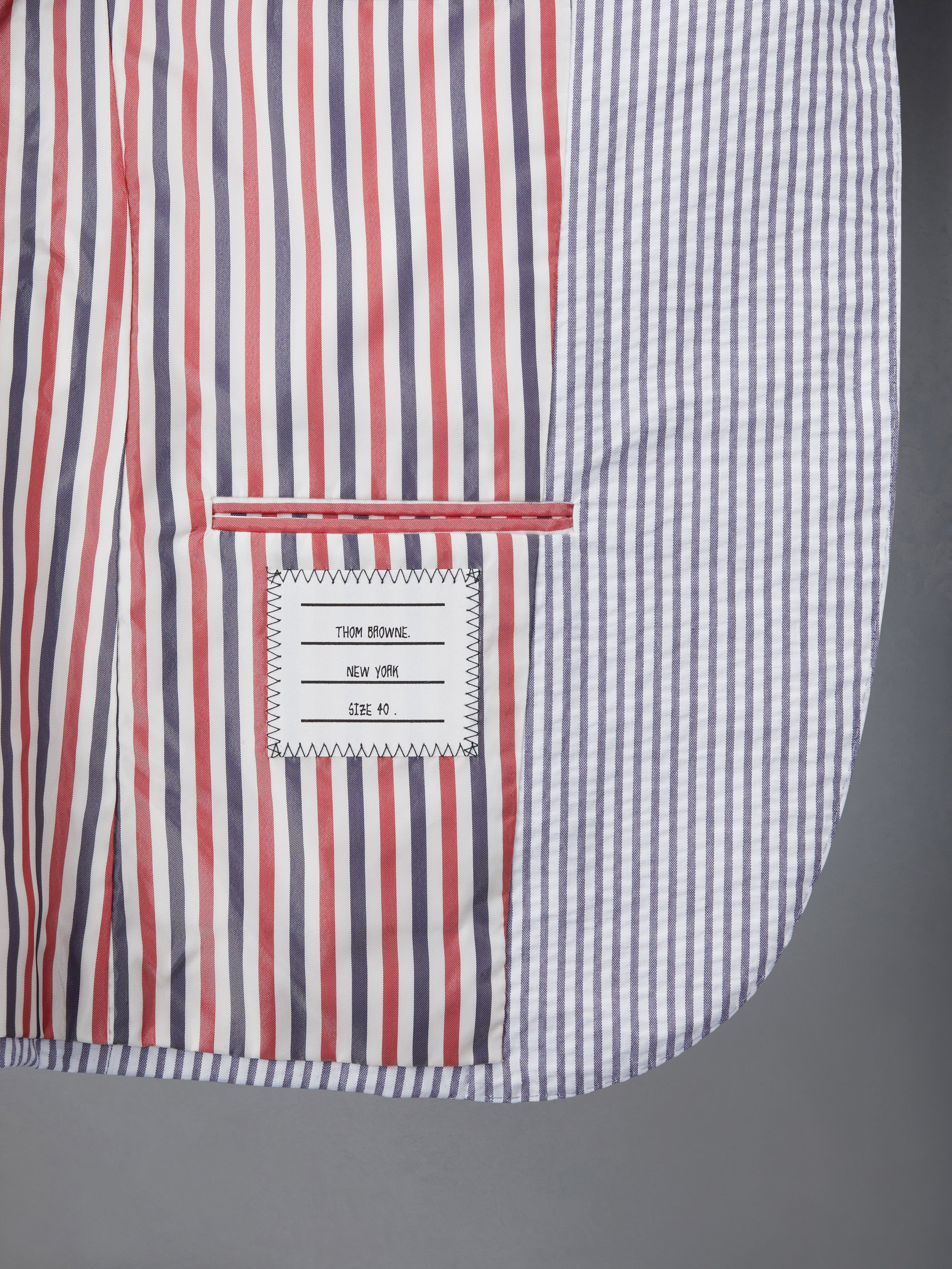 HIGH ARMHOLE SPORT COAT – FIT 3 – IN SEERSUCKER - 6