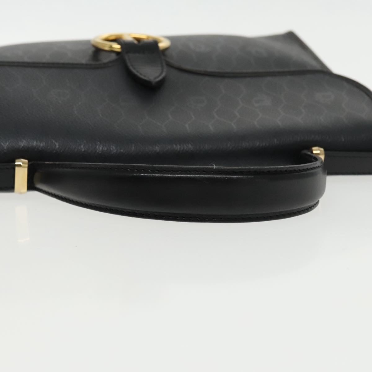 DIOR Honeycomb Canvas Hand Bag Black Gold - 7