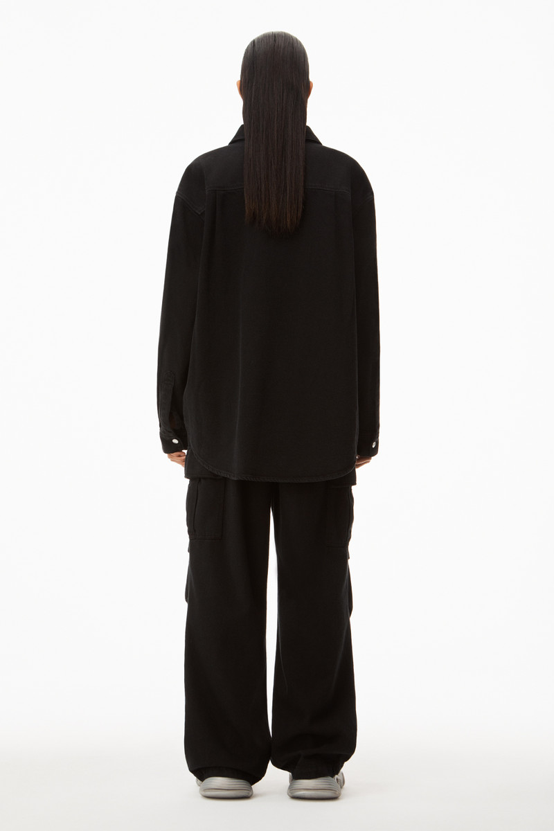 OVERSIZED SHIRT IN TWILL DENIM 4
