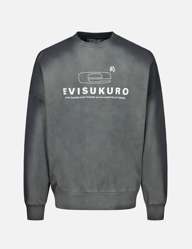 Logo Print Garment-dyed Sweatshirt 1