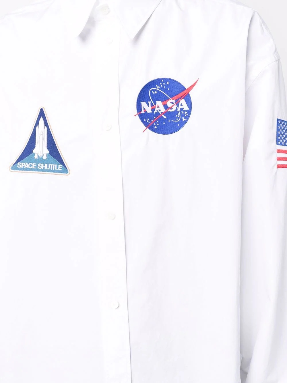 Space logo-patch shirt - 6