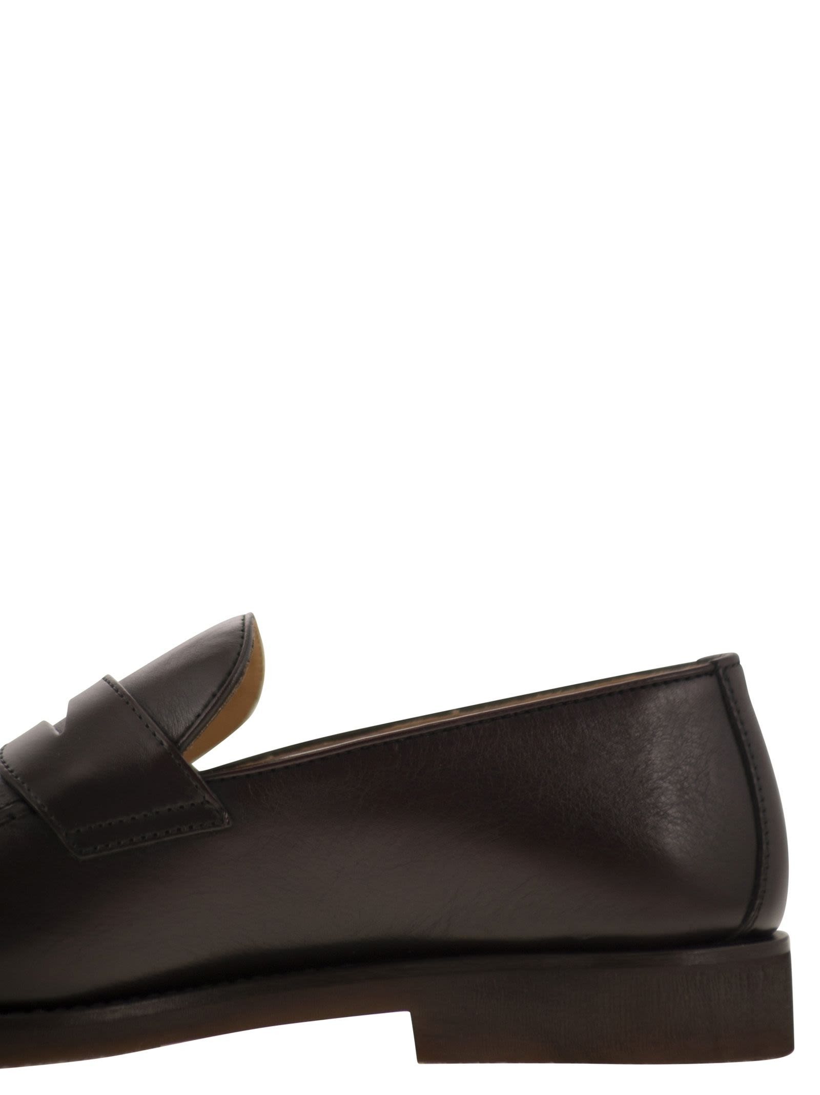 Brunello Cucinelli Men Calfskin Penny Loafer - 7
