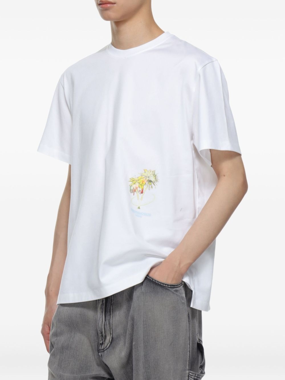 illustration-print T-shirt - 5