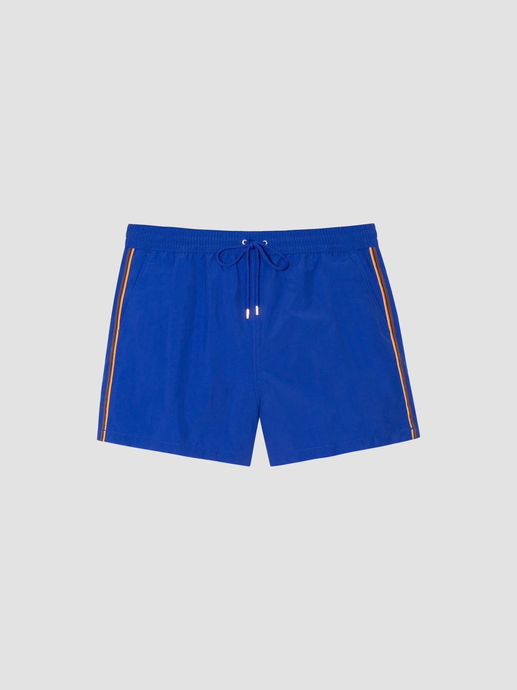 Men's Striped Swim Shorts - Cobalt Blue - 1