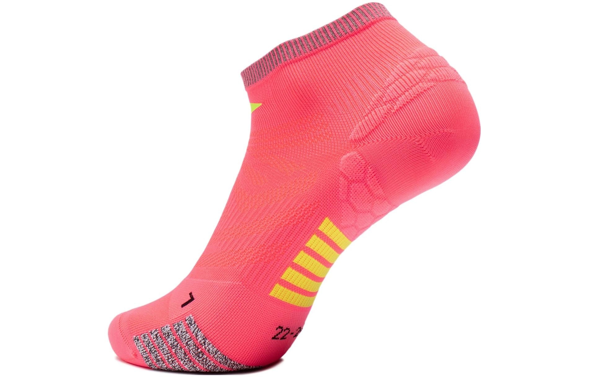 Li-Ning Running Short Socks 'Neon Red' AWST101-2 - 2