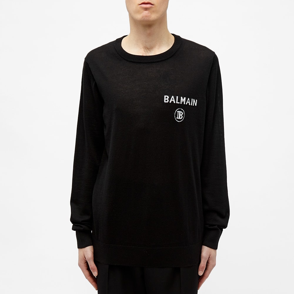 Balmain B Logo Crew Knit - 4