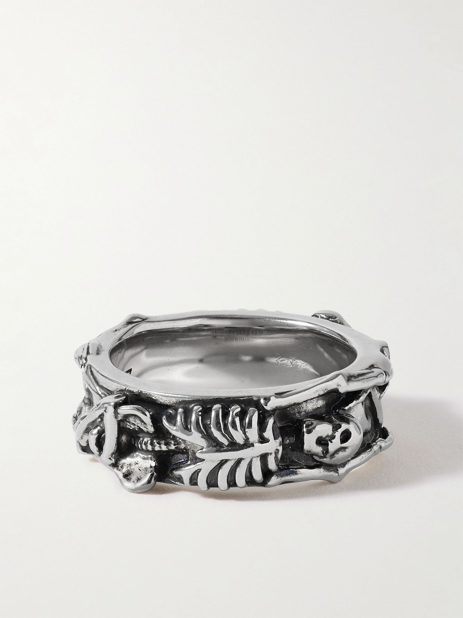 Silver-Tone Ring Silver - 3