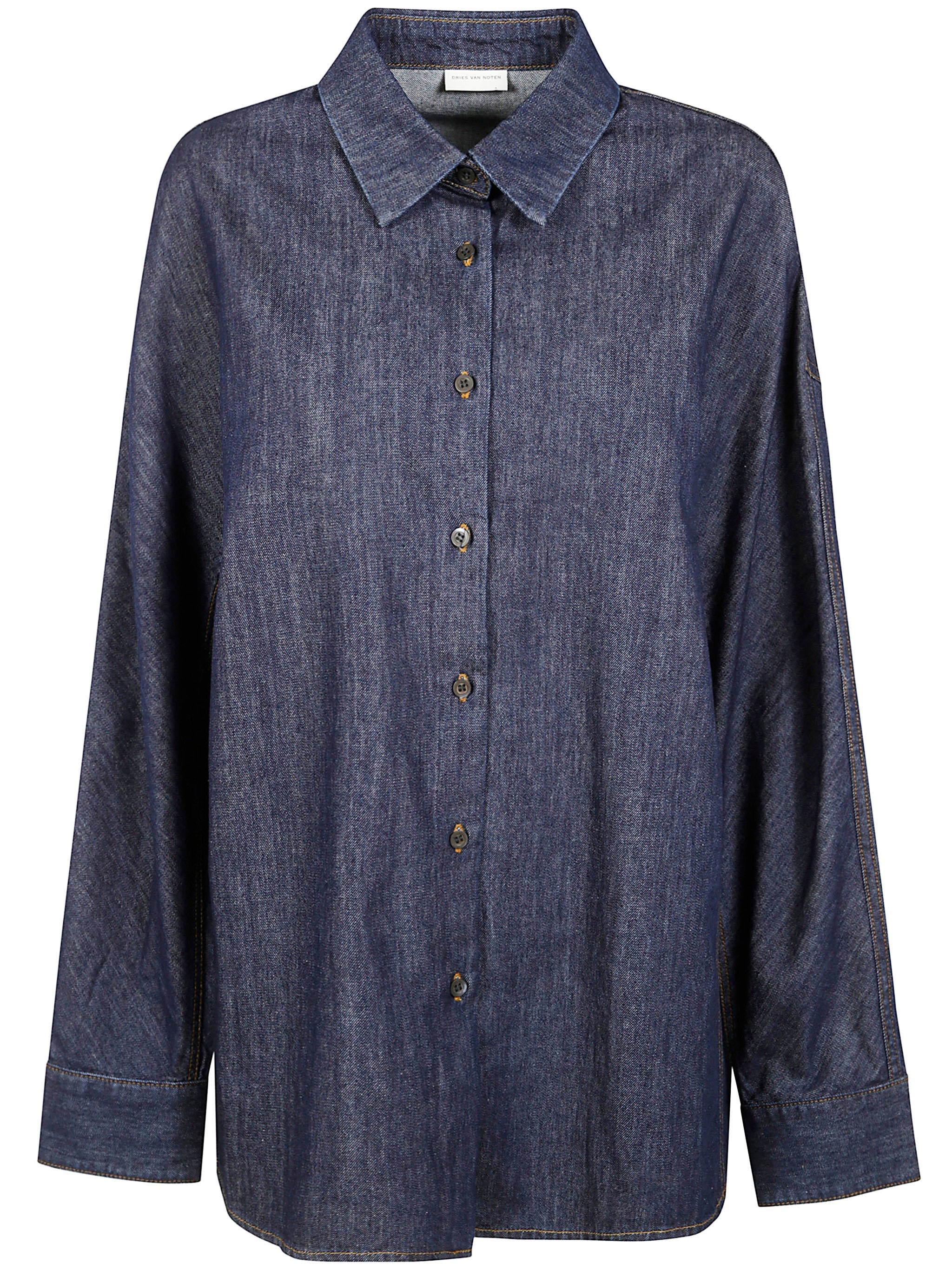 Dries Van Noten Women Casio Denim 1553 Shirt - 6
