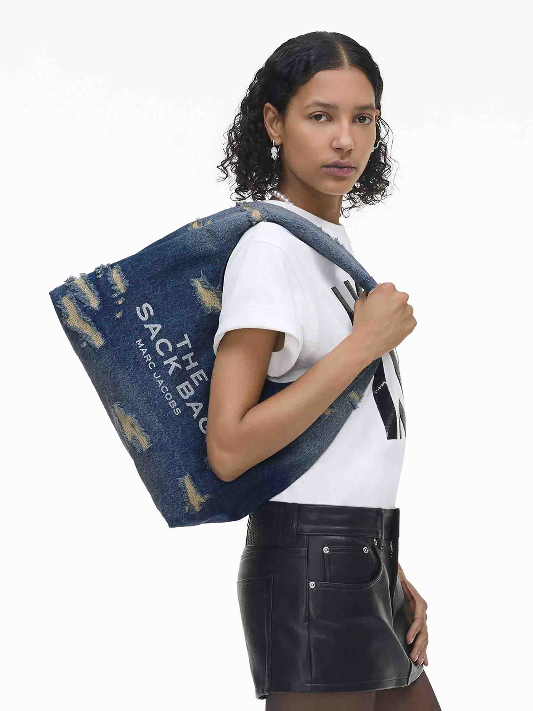 THE RIP AND REPAIR DENIM SACK BAG - 2