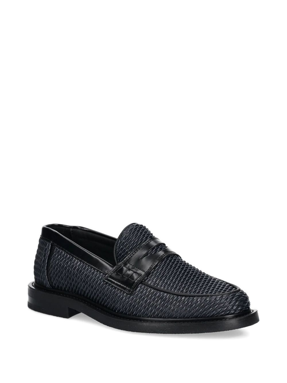 Reed woven penny loafers - 2