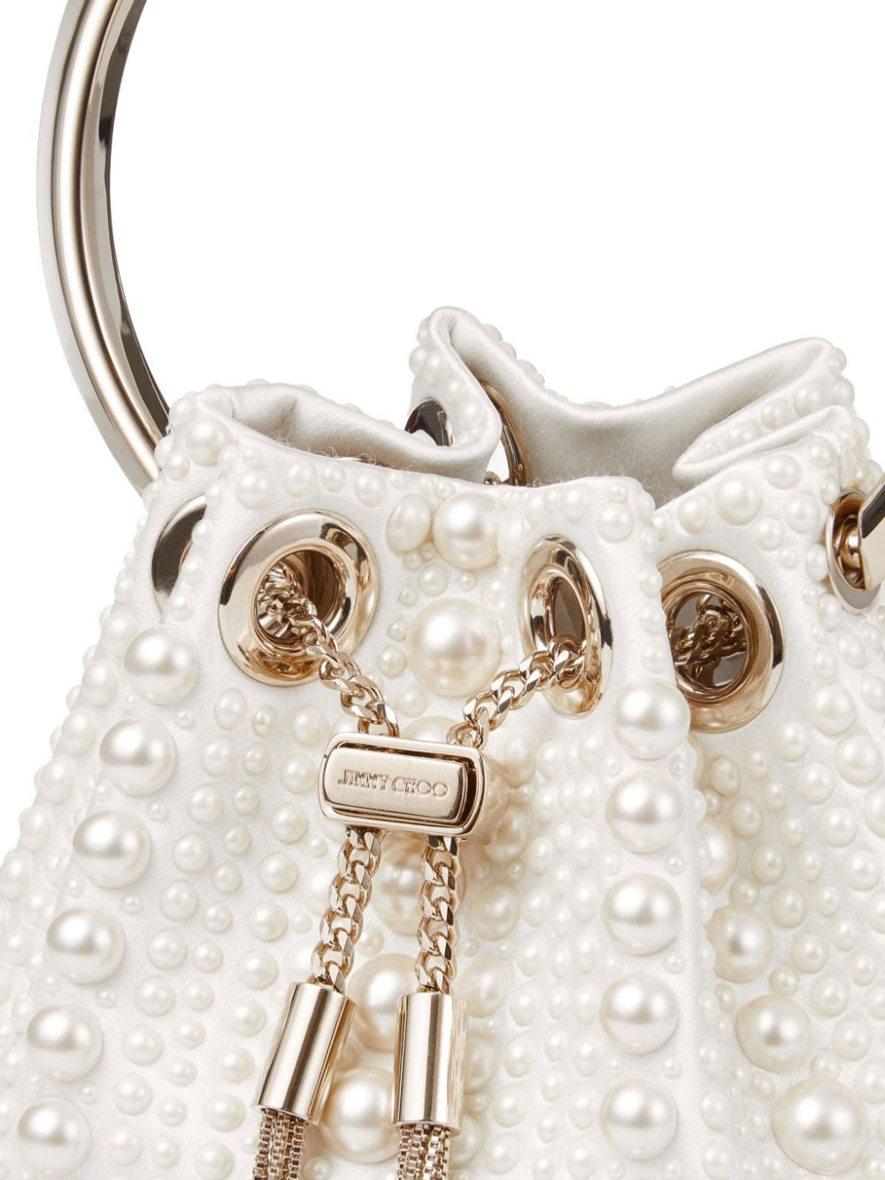 Bon Bon pearl-embellished mini bag - 5