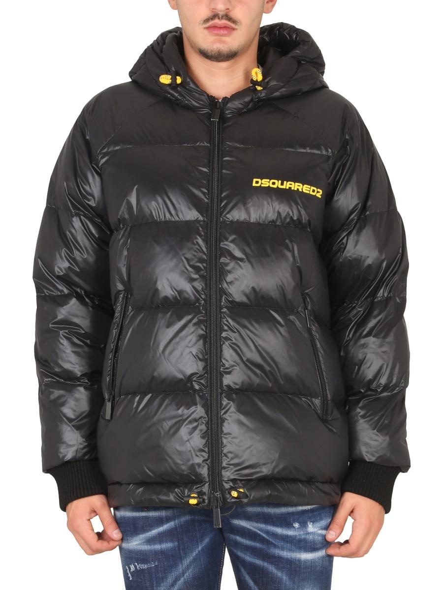 DSQUARED2 DOWN JACKET WITH LOGO PRINT - 1