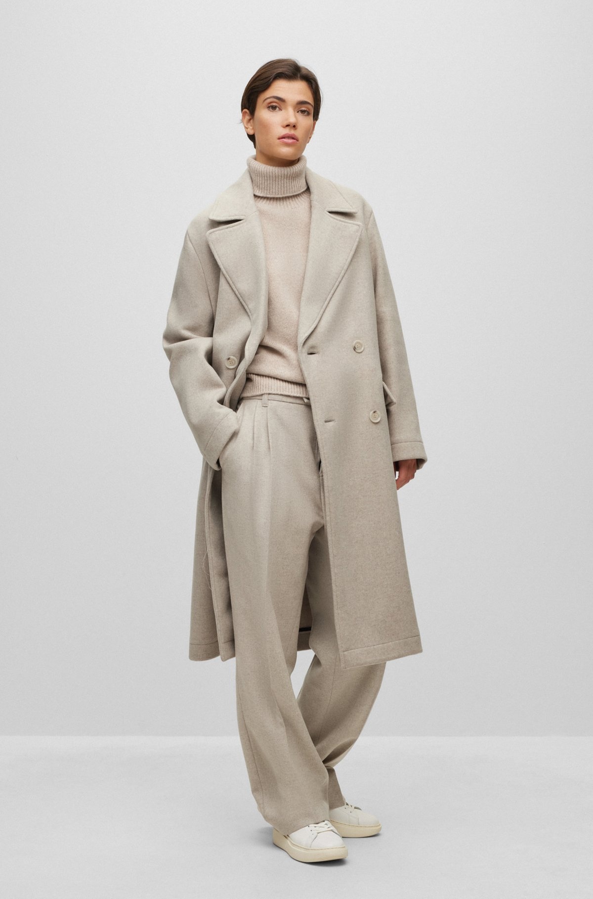 ALL-GENDER RELAXED-FIT COAT IN WOOL - 3