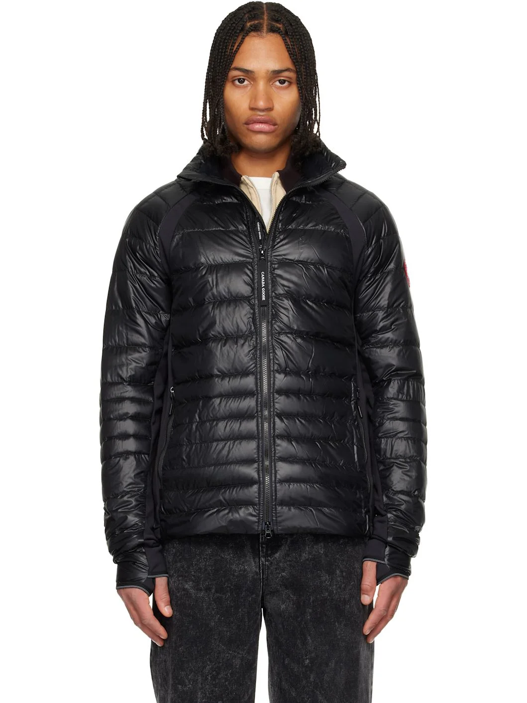 Black HyBridge Lite Down Jacket - 1