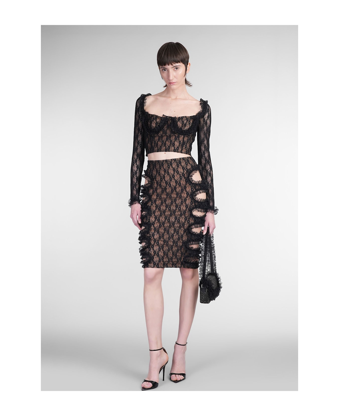 Skirt In Black Polyamide - 2