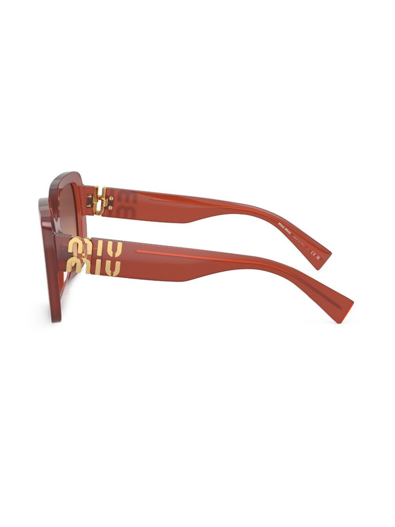 logo-plaque square-frame sunglasses 3